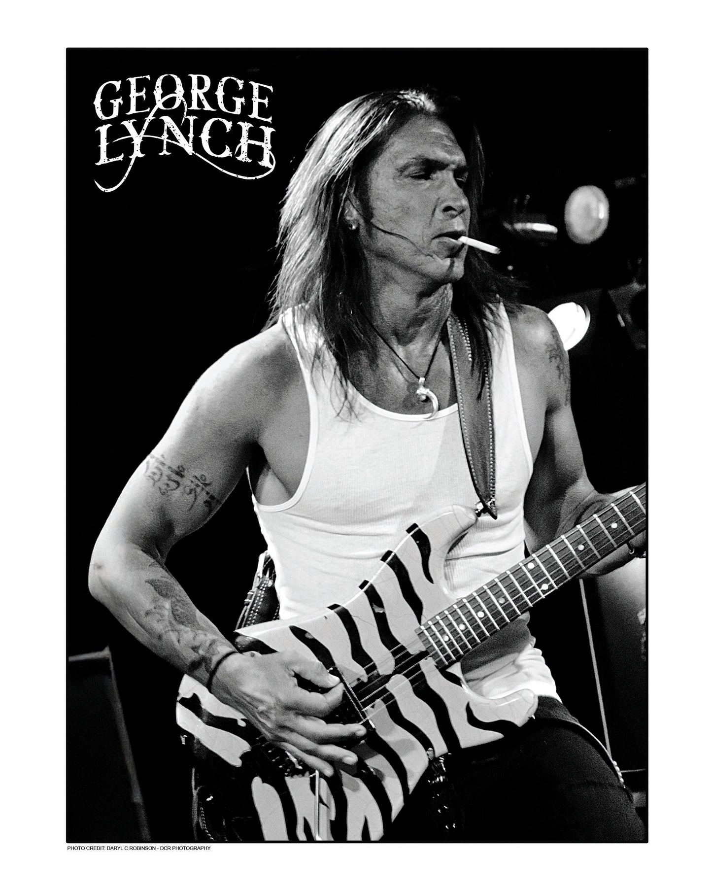 George Lynch signed 8 x 10