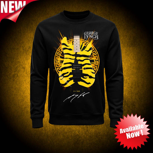 George Lynch M-1 Tiger Guitar Crewneck by Signature Tees