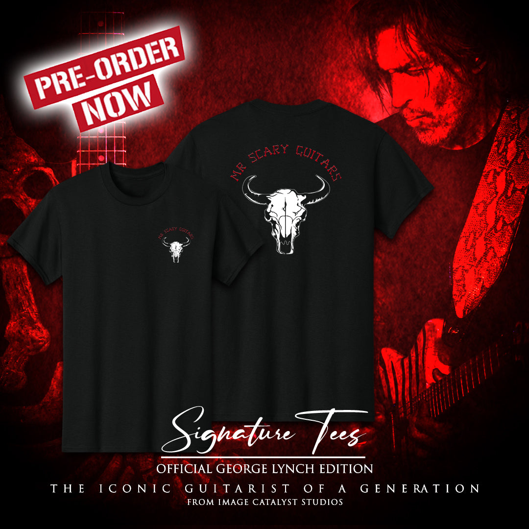 George Lynch - Mr. Scary Guitars Skull Graphic T-Shirt