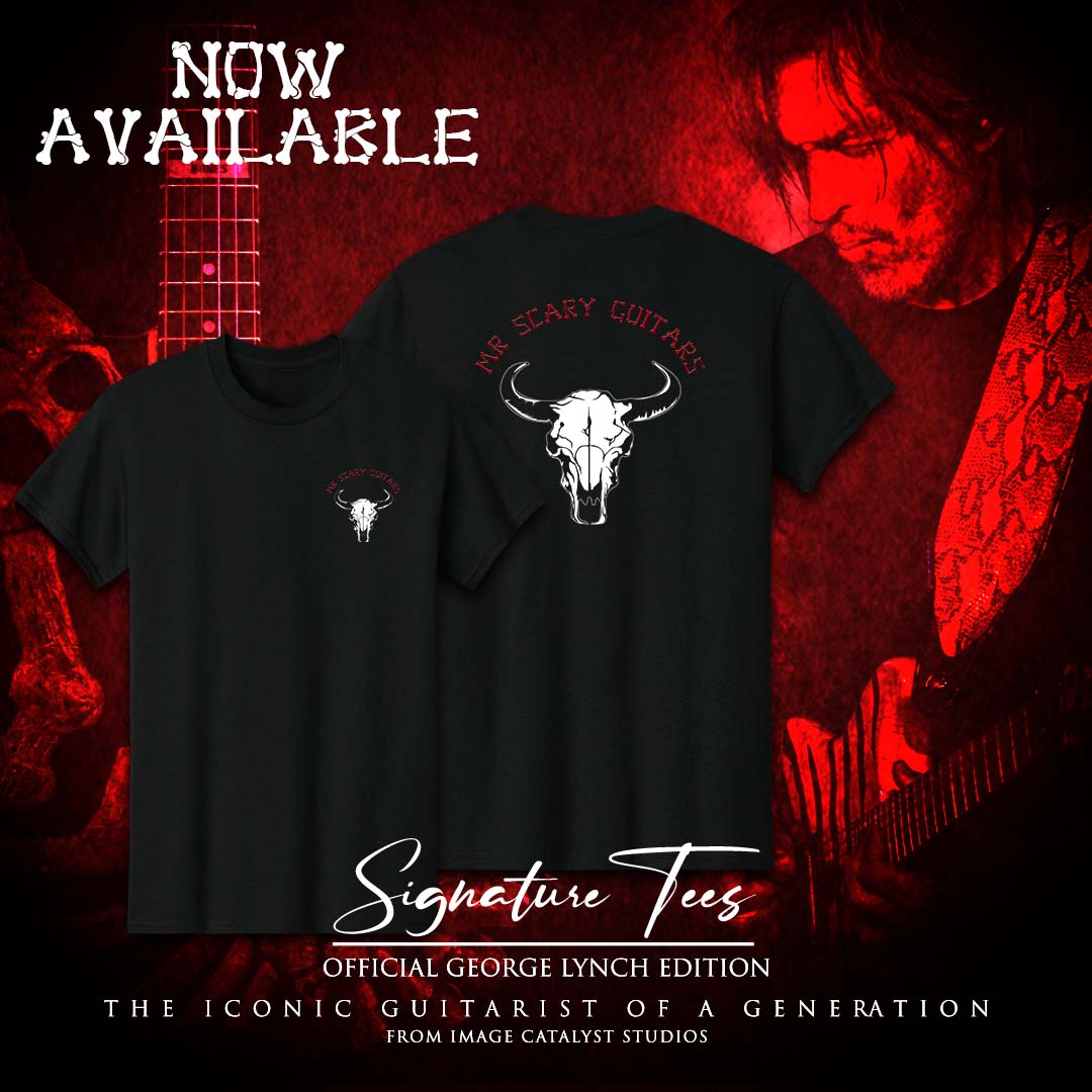 George Lynch - Mr. Scary Guitars Skull Graphic T-Shirt