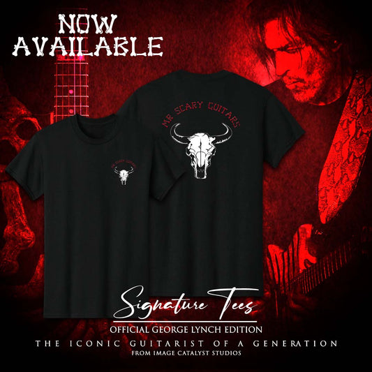 George Lynch - Mr. Scary Guitars Skull Graphic T-Shirt