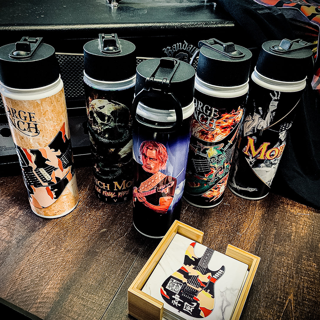Skulls & Snakes Guitar Hydro Stainless Steel Water Bottle