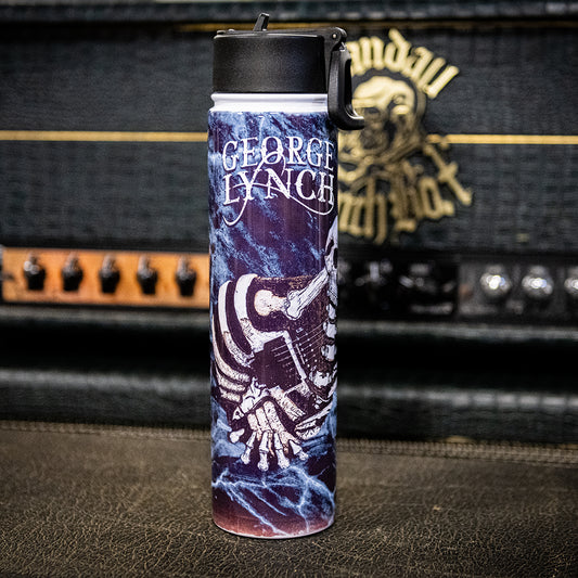 Skull and Bones Guitar Hydro Stainless Steel Water Bottle