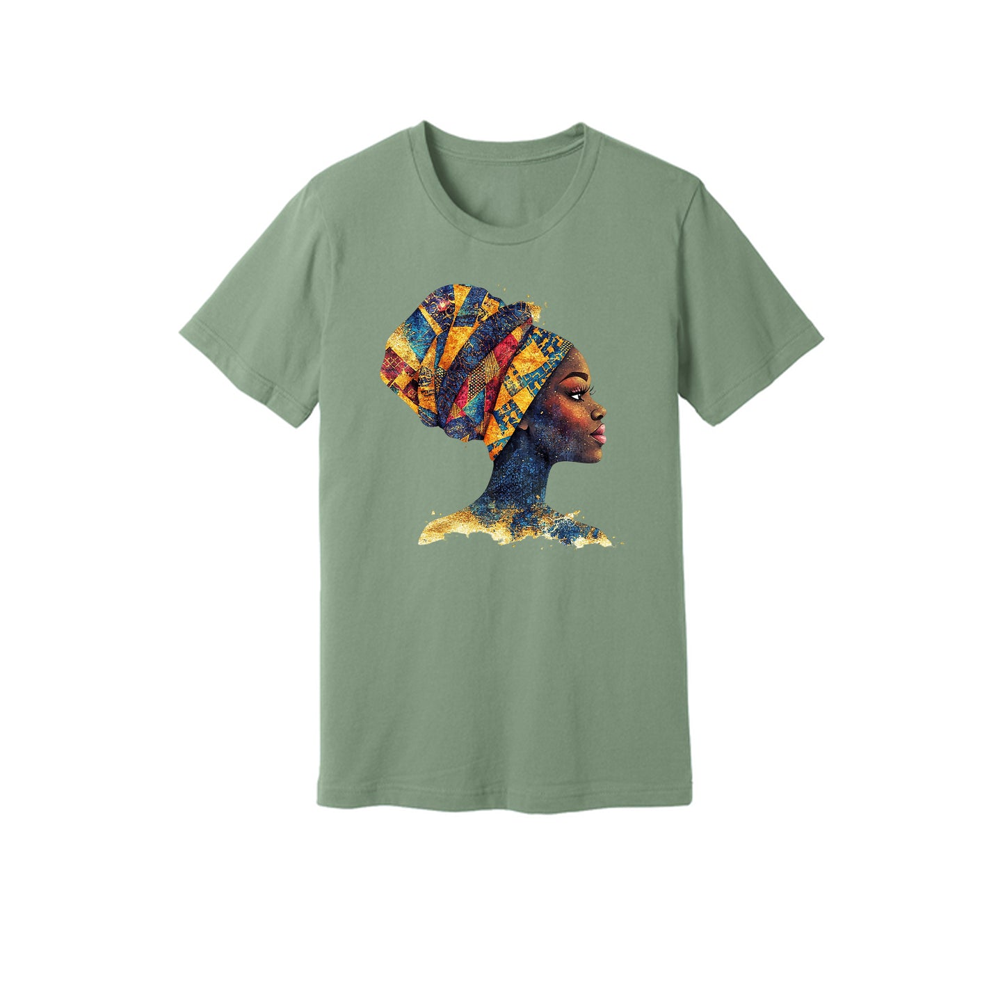 African Headdress Short Sleeve Shirt