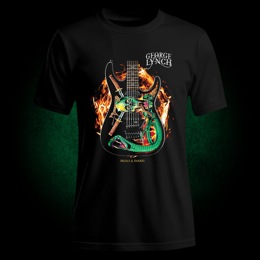 George Lynch Skulls and Snakes Tee by Signature Tees