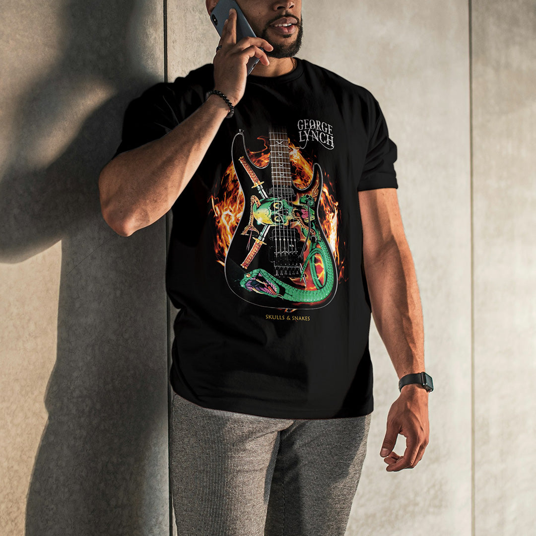 George Lynch Skulls and Snakes Tee by Signature Tees