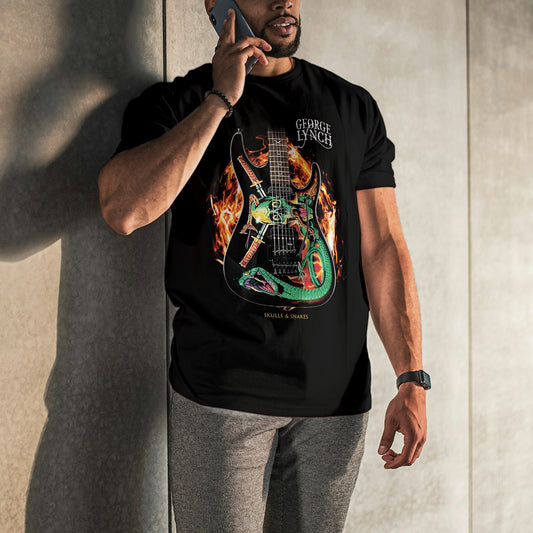 George Lynch Skulls and Snakes Tee by Signature Tees