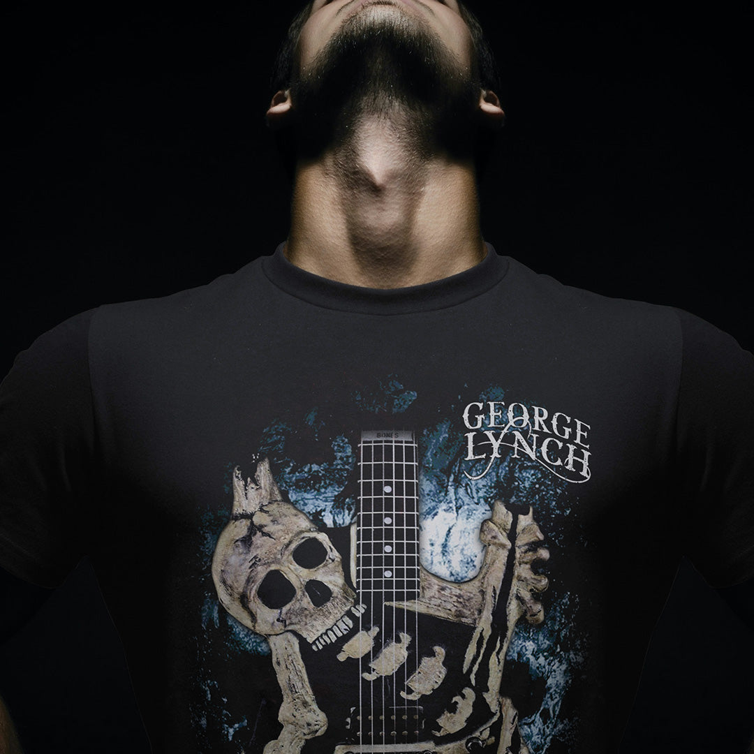 George Lynch Skull and Bones Tee by Signature Tees