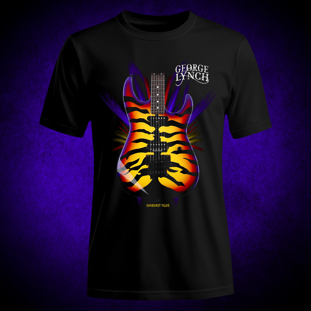 George Lynch Sunburst Tiger Shirt by Signature Tees