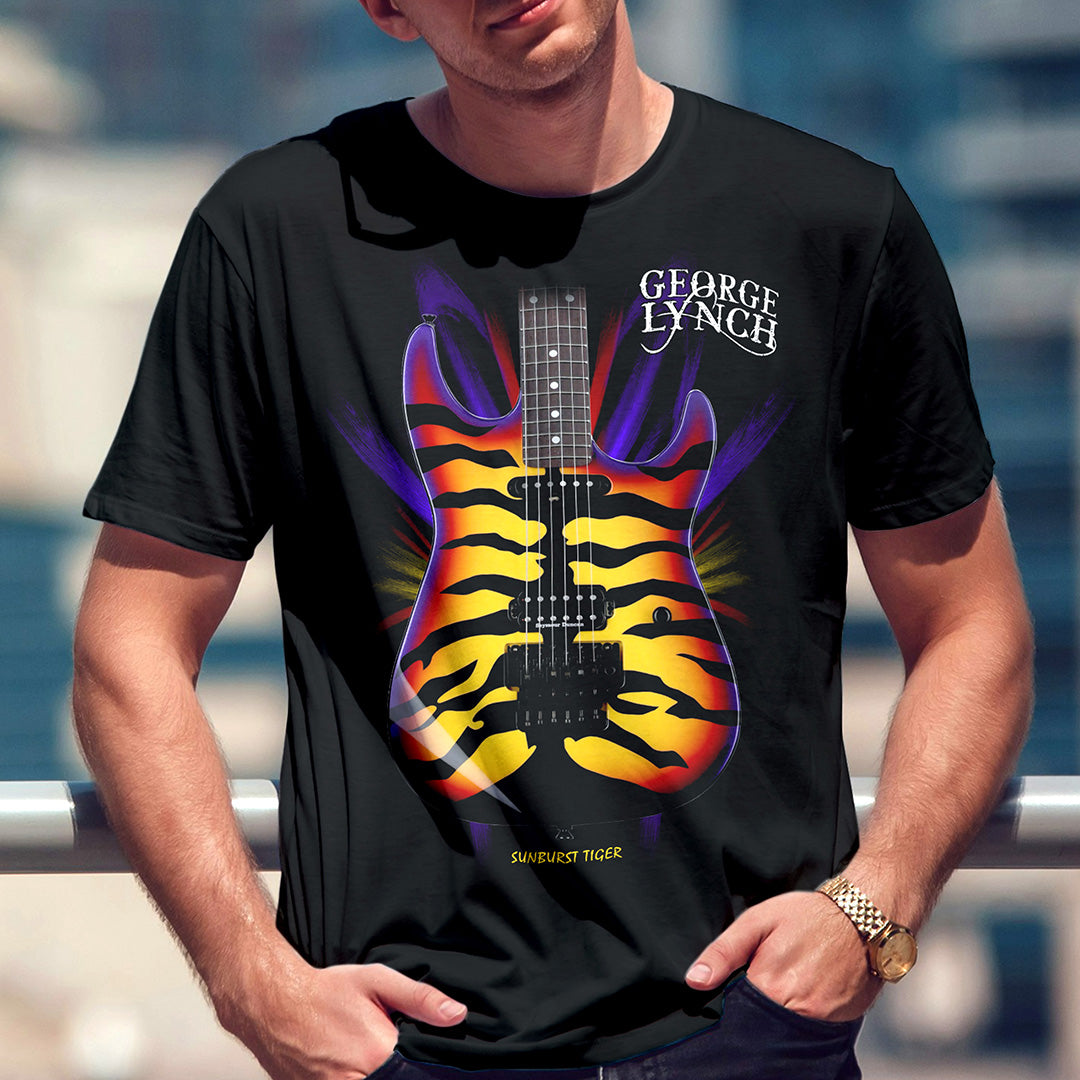 George Lynch Sunburst Tiger Shirt by Signature Tees