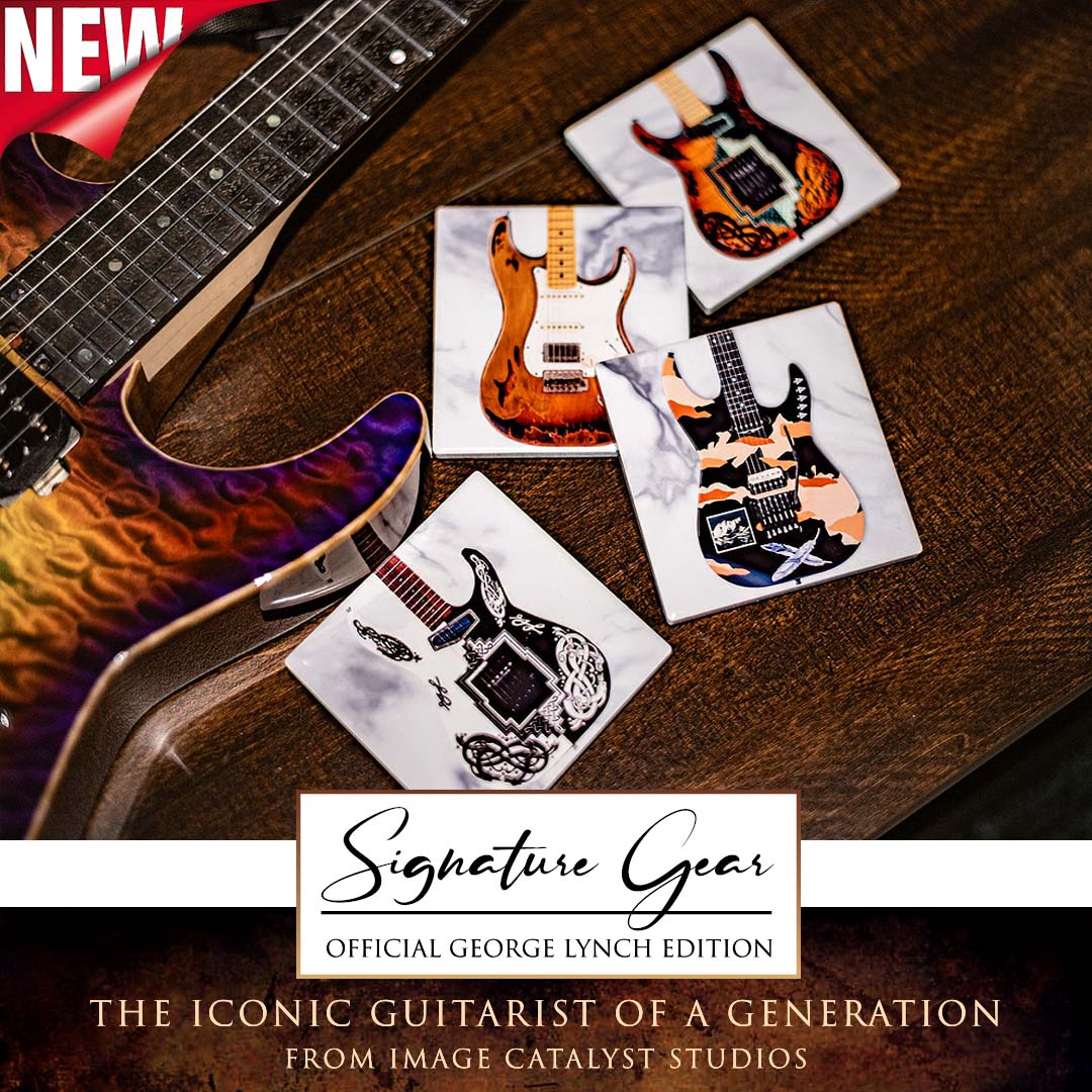 George Lynch Guitar Coasters: Set 3